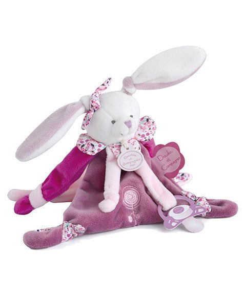 DOUDOU Cerise the rabbit Pacifier clip