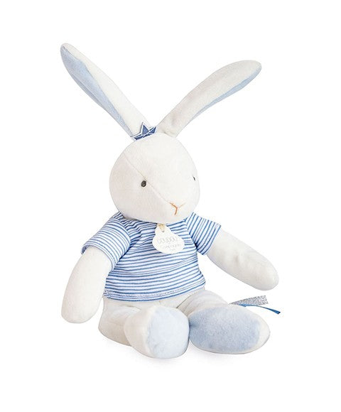 Peluche lapin matelot bleu - 25 cm