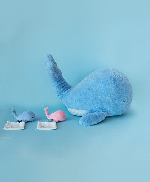 DOUDOU XL Whale Plush Toy - Blue