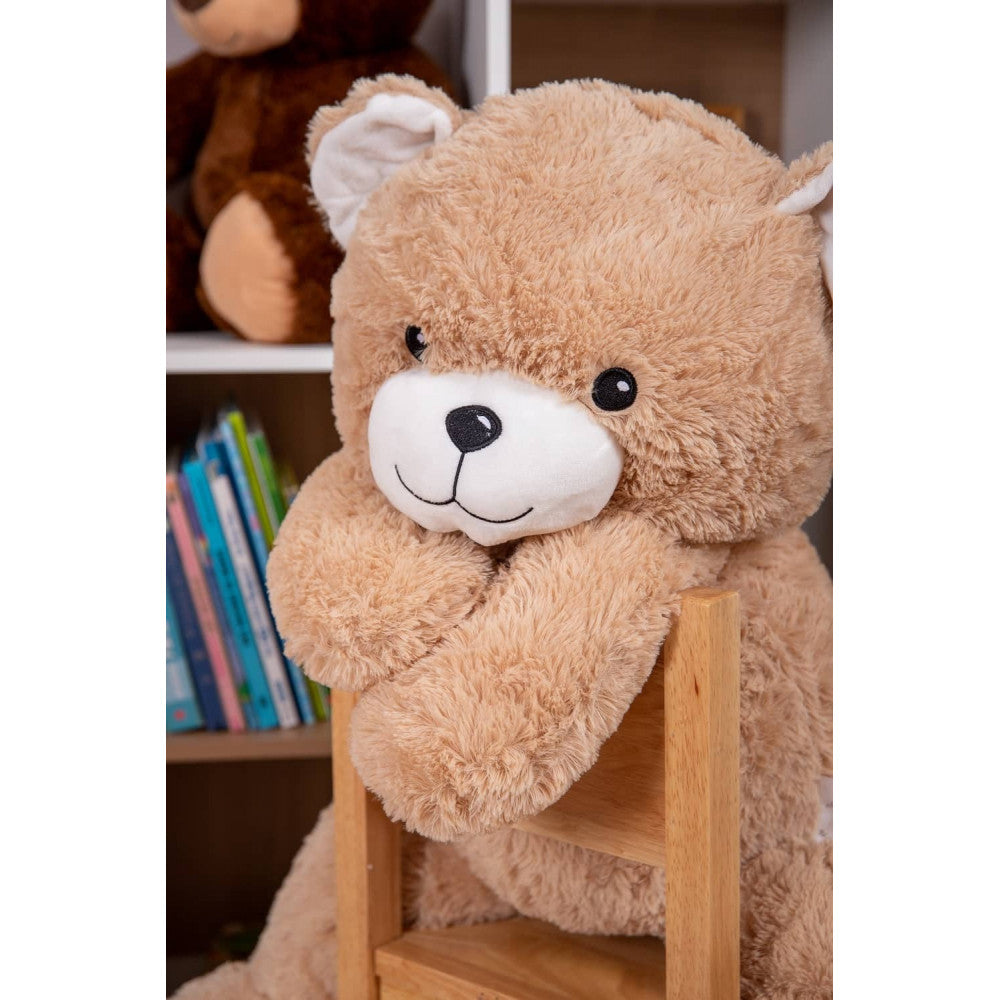 Peluche géante Ours Gaston beige 120cm - Made in France