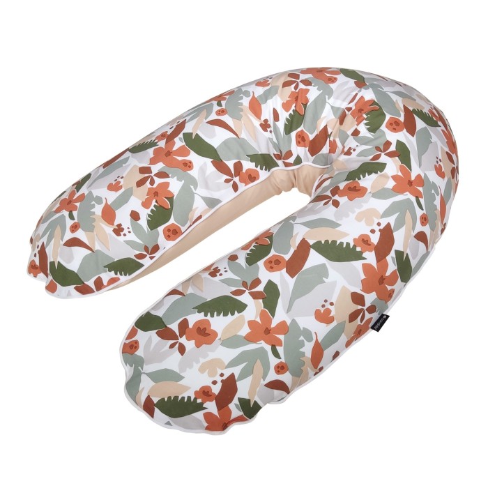 Coussin de maternité rose nude- floral