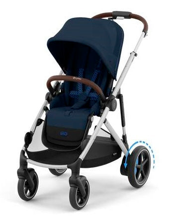 Cybex Poussette Double assistance électrique e-Gazelle S - Ocean Blue