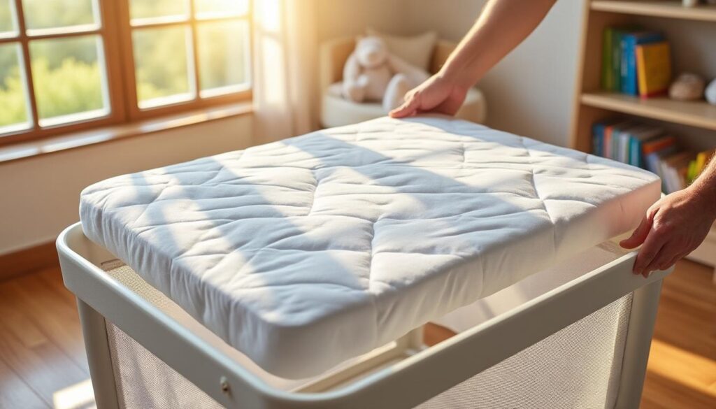 découvrez comment choisir et installer le matelas idéal pour un lit parapluie, afin d'assurer confort et sécurité à votre bébé lors de ses siestes et nuits.