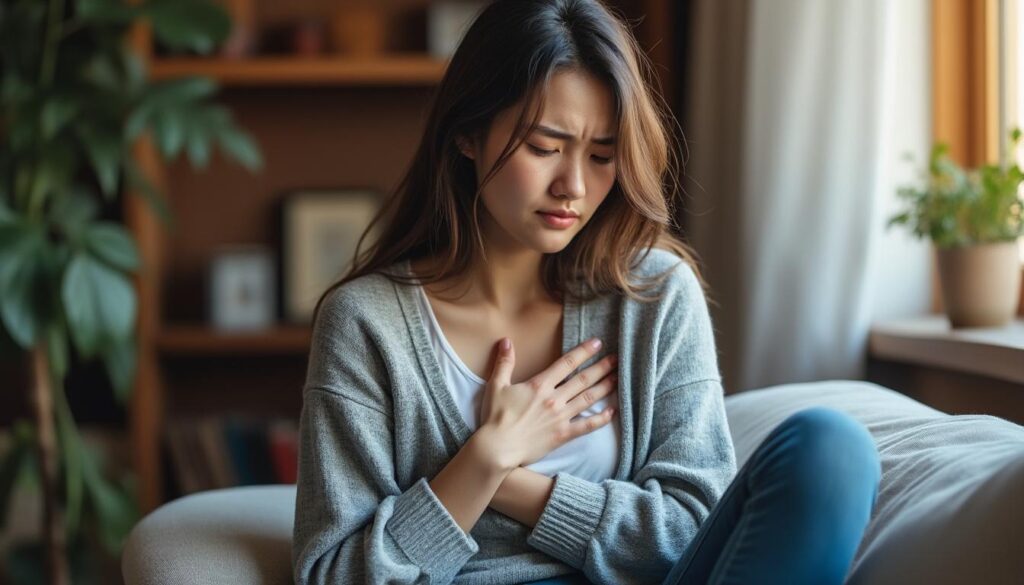 découvrez les symptômes des douleurs à la poitrine liées aux règles ou à la grossesse et apprenez à les reconnaître pour mieux comprendre votre corps.