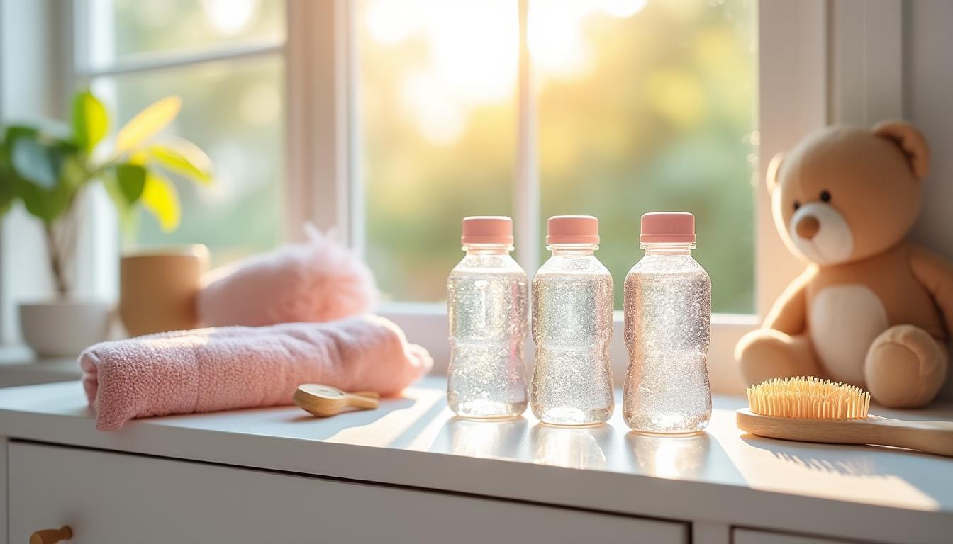 découvrez comment choisir l'eau coiffante idéale pour bébé, des conseils pour préserver la douceur et la sécurité des cheveux fragiles de votre enfant.