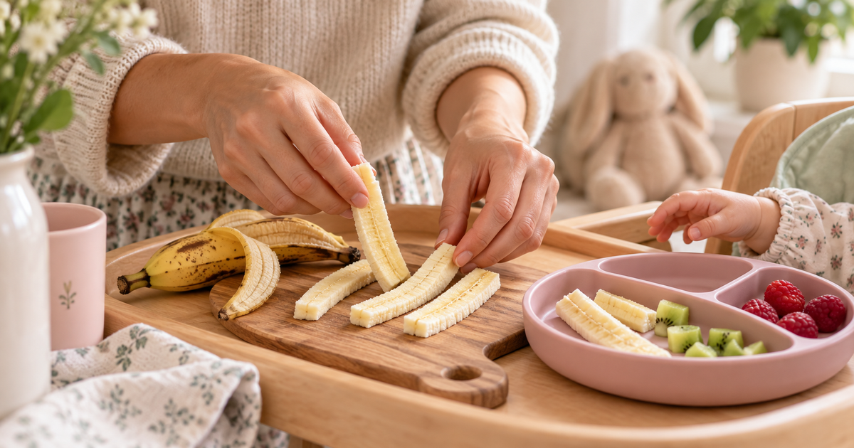 Banane en DME à 6 mois : crue ou cuite, comment la proposer en sécurité ?